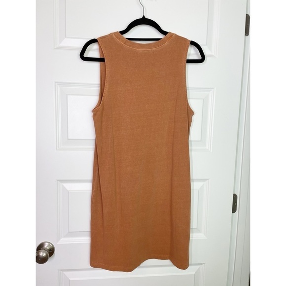 Carly Jean Los Angeles CJLA Playa Heather Cotton Mini Dress in Amber NWOT - Picture 3 of 7